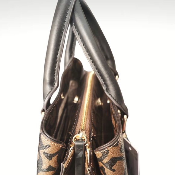 Handbag Guess Dark Brown Brand New with Tag - Picture 6 of 7